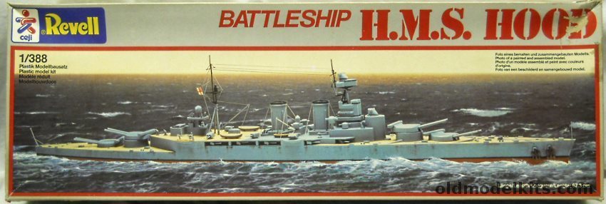 Revell 1/388 HMS Hood Battlecruiser - For R/C Motorized, 5032 plastic model kit